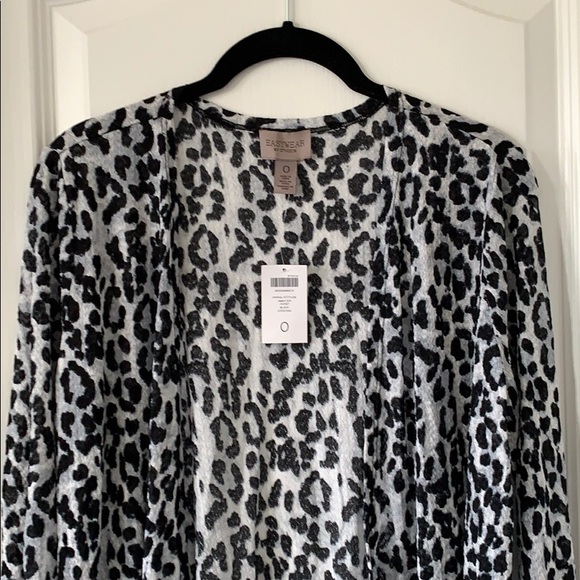 NWT CHICO’S Leopard Print Lightweight Open Cardigan - Picture 2 of 11